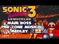 Lagu Sonic 3 \u0026 Knuckles Main Boss Theme Per-Zone-Based Medley