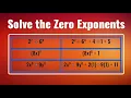 Solve the Zero Exponents Basic Math Exponent Rules Repeated Multiplication Integer