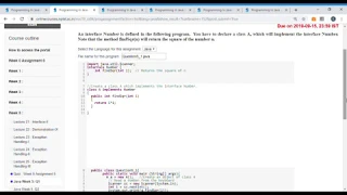 Programming In Java Unit 7 week 5 Q1