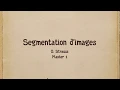 Cours de traitement d images Principe de segmentation d images