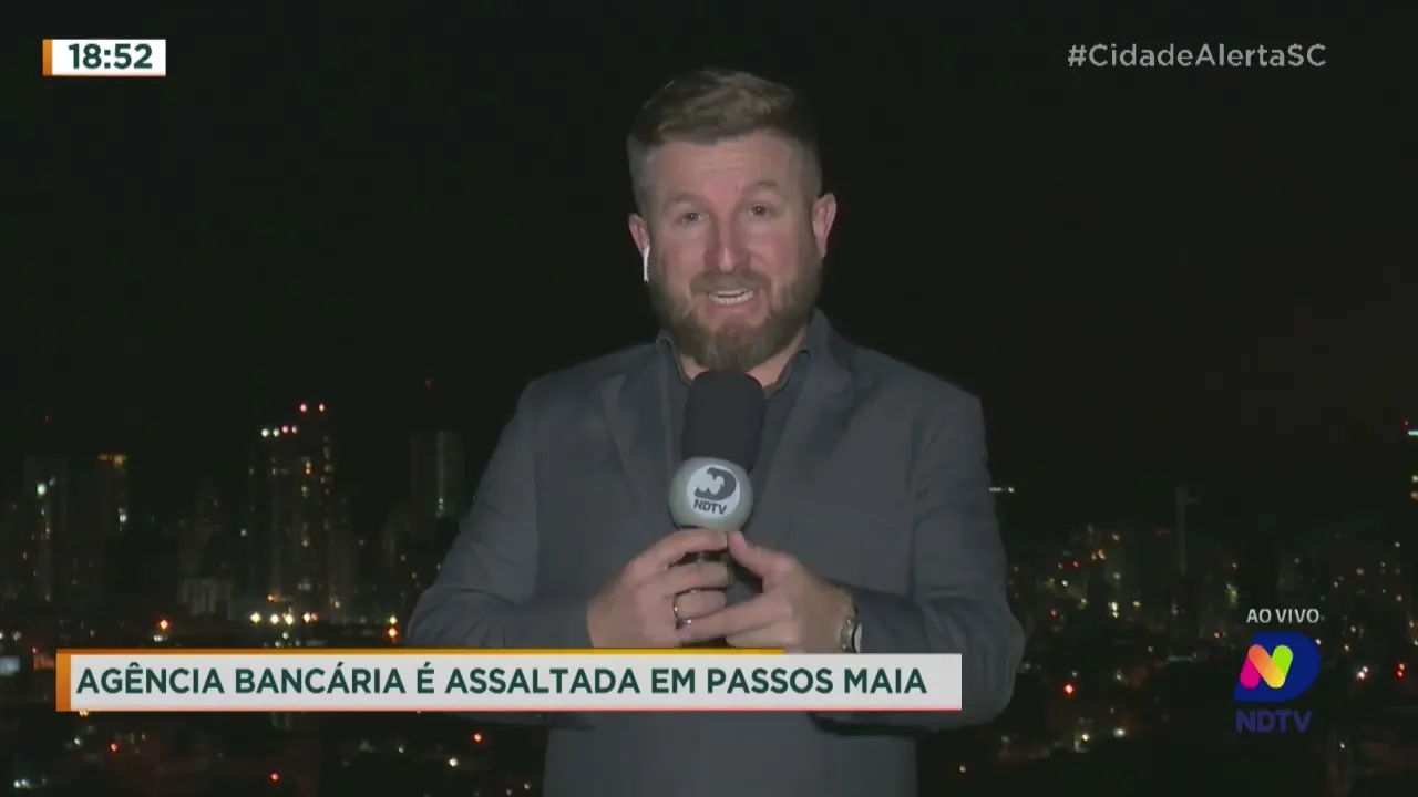 Agência bancária é assaltada em Passos Maia