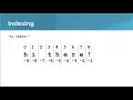 Strings - Indexing