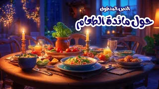 نص فهم المنطوق حول مائدة الطعام للسنة الثالثة ابتدائي 