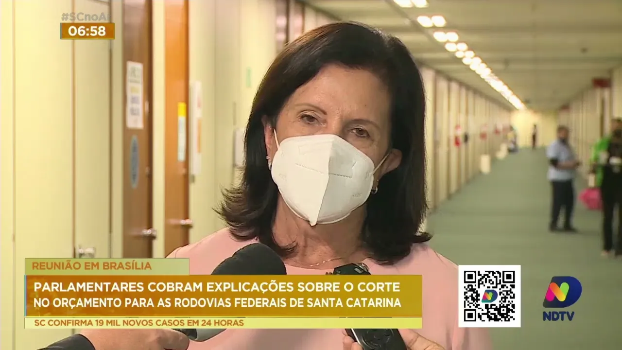 Parlamentares cobram explicações sobre o corte no orçamento para as rodovias federais de SC