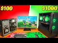 100 vs 1000 Gaming PC