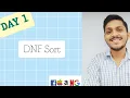 Leetcode 75 Sort Colors DNF Sort C Day 1 Two pointers Striver SDE Sheet
