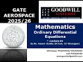 GATE Aerospace Engineering - Mathematics Lecture 01 GATE Aerospace lectures and s