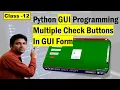 Python GUI 12 Multiple Checkbuttons