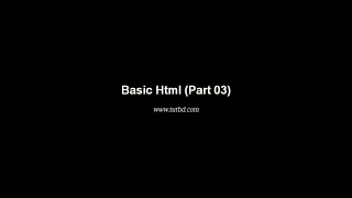 Basic HTML Bangla Tutorial Part 03 - Tutbd com