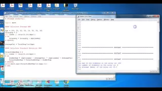 Python Simple Statistics on Arrays