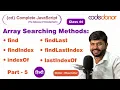 find findIndex indexOf searching method CD Complete JavaScript Course C - 44 Hindi