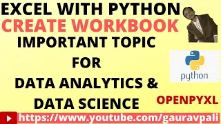 Excel in Python Python with Excel How to Create Workbook Using Python openpyxl in Python