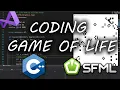 CODING GAME OF LIFE CELLULAR AUTOMATON C SFML IN VISUAL STUDIO 2019