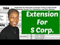 Form 7004 For Form 1120S