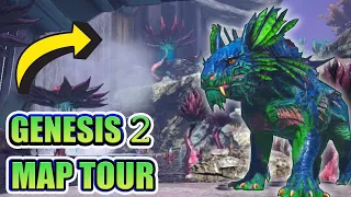Ark Genesis Part 2 Map Tour Quick Tour of New Biomes