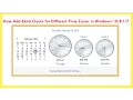 How Add Extra Clocks for Different Time Zones in Windows