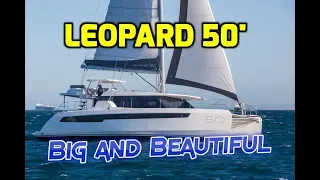 Leopard 50′. Big and beautiful Cat with lots of outdoor seating.  Is it too big for just 2 people?