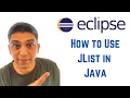 Java swing tutorial using Eclipse - How to Use JList in Java