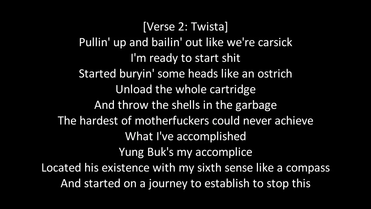 Twista ft. Yung Buk - Adrenaline Rush | LyricsOnScreen