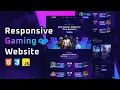 How to Make Responsive Gaming Website Using HTML CSS JavaScript
