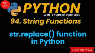 replace function in python built in functions in python replace