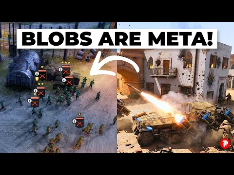 Blobs Are The NEW Meta! - 4vs4 - Afrikakorps - Company of Heroes 3