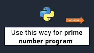 Python Program for Prime Numbers Python Interview Questions for Freshers