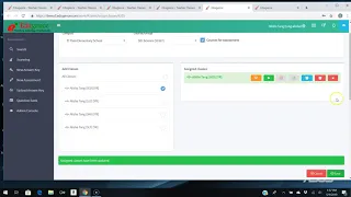 Assign Students to take on-line sheets