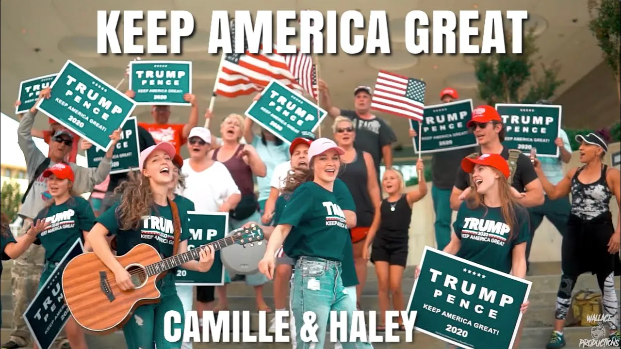 KEEP AMERICA GREAT (Official Music Video) - Trump 2020 Song by Camille & Haley