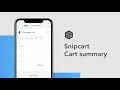 Snipcart Tutorial - Cart Summary