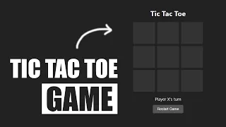 Tic Tac Toe Game Using HTML CSS and JavaScript