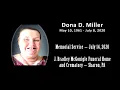 Dona Miller Memorial Service from livestream 20