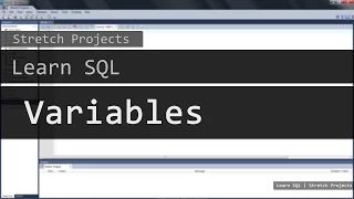 Learn SQL - 23 Variables