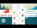 TableView - XIB Multiple Prototype Cell Swift 3