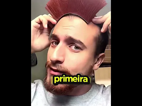 Esse cara fez cabelo 3D para seu amigo  #youtube  #youtubeshorts