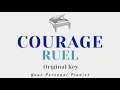 Courage - Ruel (Original Key Karaoke) - Piano Instrumental Cover