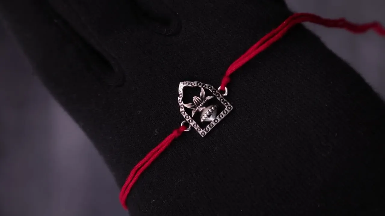 925 Pure Silver Kalash Rakhi for Prosperity, Abundance & Divine Blessings