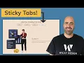Sticky Scrolling Tab Effect Elementor Pro