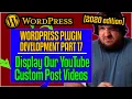 Display Custom Posts - WordPress Boilerplate Plugin Development 2020 part 17