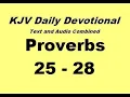 07-13 Proverbs 25-28 KJV Daily Devotional