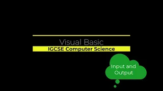 Input and Output in Visual Basic