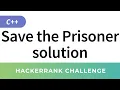 HackerRank Solution Save the Prisoner in C