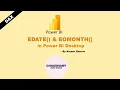 DAX - EDATE EOMONTH in Power BI