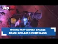 BREAKING Wrong-way driver causes crash on I-405 S