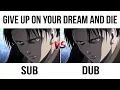 Download Lagu Give up on your dream and die || Levi || Sub vs Dub || Attack On Titan