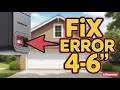 Fix LiftMaster Error Code 4-6 - Sensor Momentarily Obstructed Full Guide