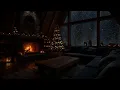 Lagu Christmas Holiday Ambience 🎄 Cozy Fireplace Room with Winter Sounds for Sleeping and Relaxation 🔥