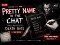 PRETTY NAME WRITING LIVE DROP YOUR NAME IN THE CHAT DEATH NOTE STYLE