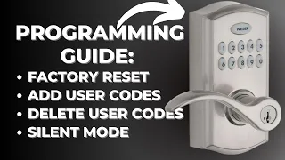 How to Program Weiser SmartCode 10 Electronic Lever Lock