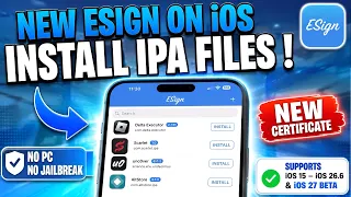 UPDATED Install ESign on iOS Install IPA Files on iPhone iPad No PC iOS 15 26 6 27 Beta